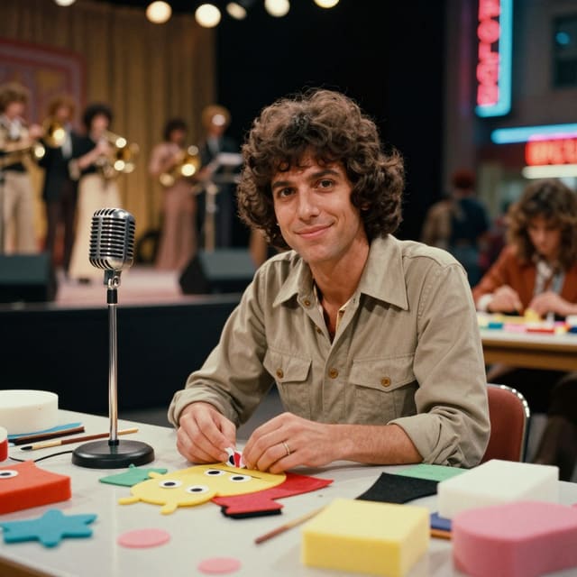 puppet-building teacher