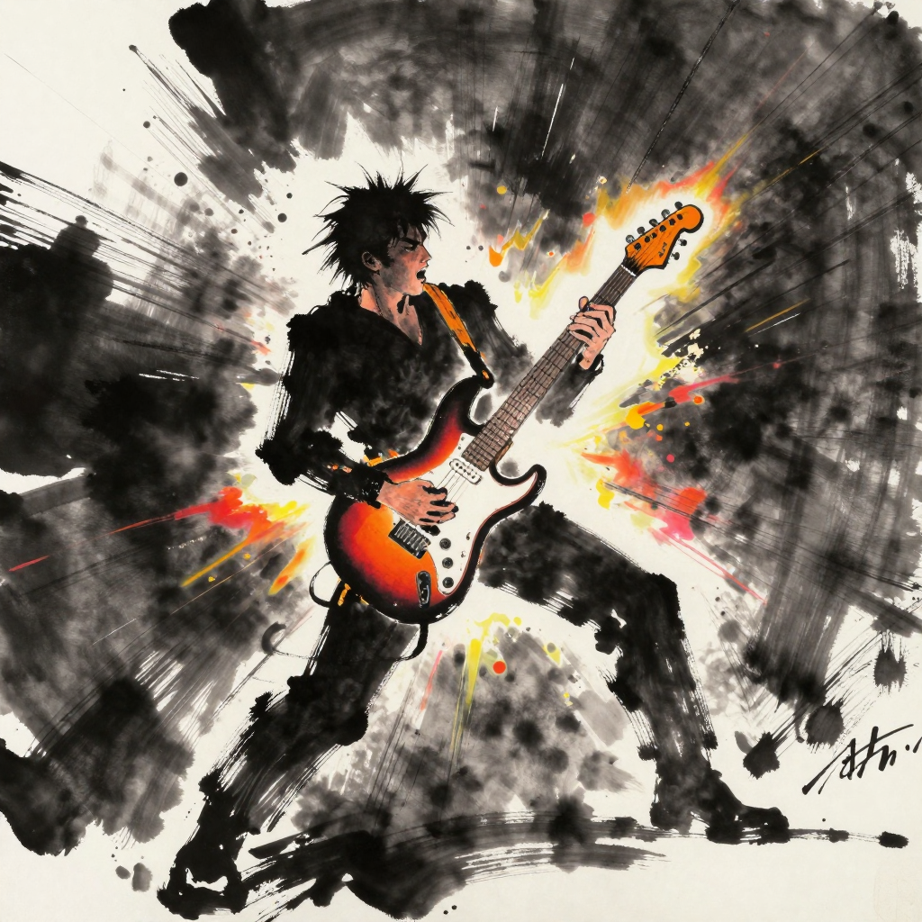 A high-octane punk anthem that encapsulates Kyung-Soo's fier (v2) cover art