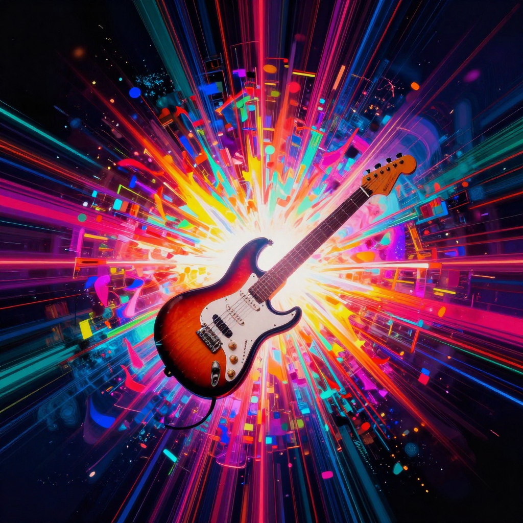Neon Grooves in the Vinyl Void (v2) cover art