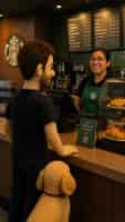 getting coffee first think in the morning at starbucks in delray beach Storyboard cover art