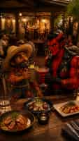 having dinner at dada in delray beach Storyboard cover art