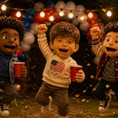 Jake's Birthday Bash (v1) AI music video