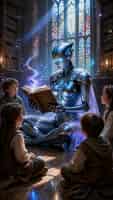 reading a book to kids Storyboard cover art